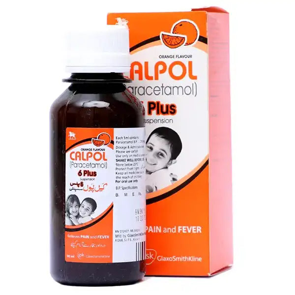 Calpol 6 Plus 90ml Suspension 250mg/5ml