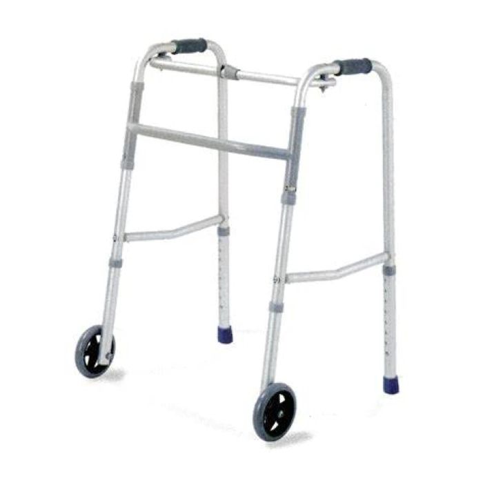Ky 912l-5'' Walker With Wheel Matt Silver