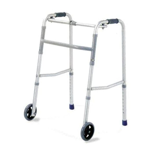 Ky 912l-5'' Walker With Wheel Matt Silver