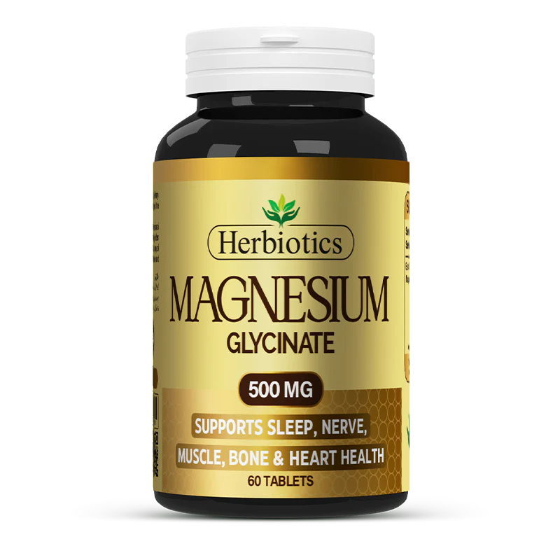 Magnesium Glycinate 500mg — Deep Sleep, Stress Relief & Muscle Recovery