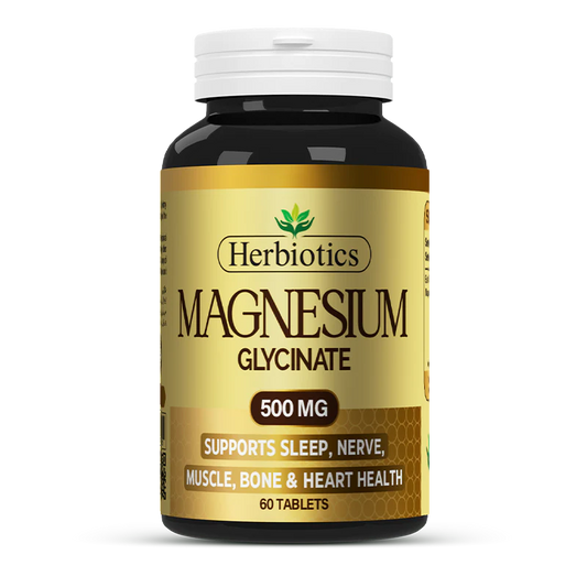 Magnesium Glycinate 500mg — Deep Sleep, Stress Relief & Muscle Recovery