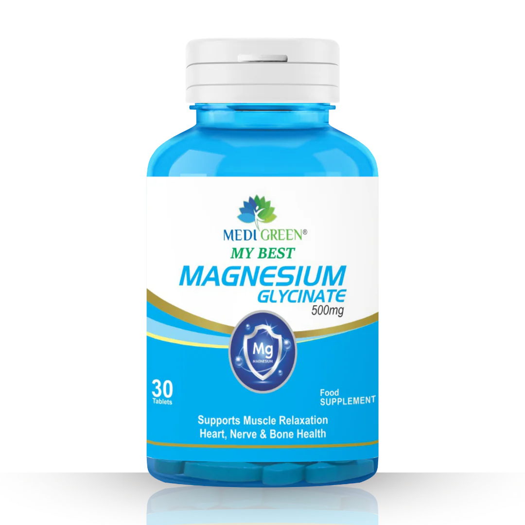 Medi Green Magnesium Glycinate 500mg – 30 Capsules