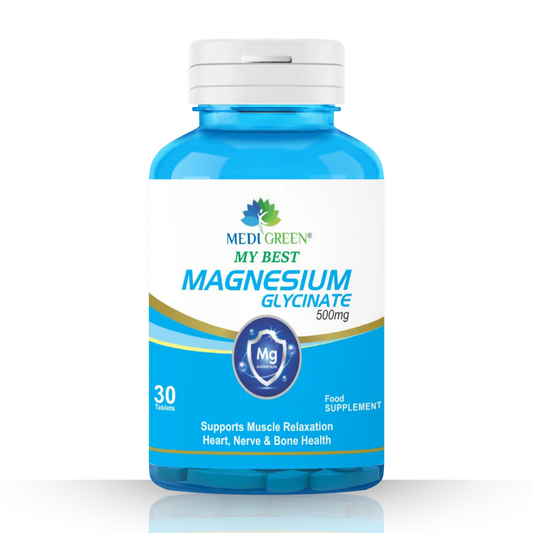 Medi Green Magnesium Glycinate 500mg – 30 Capsules
