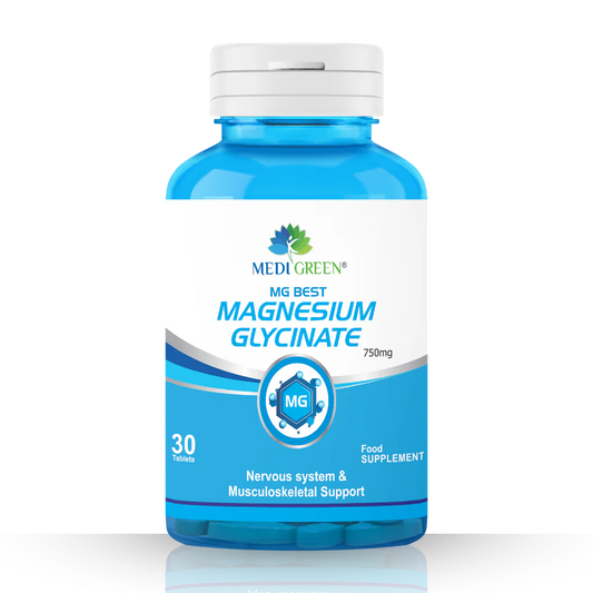 Medi Green Magnesium Glycinate 750mg – 30 Capsules