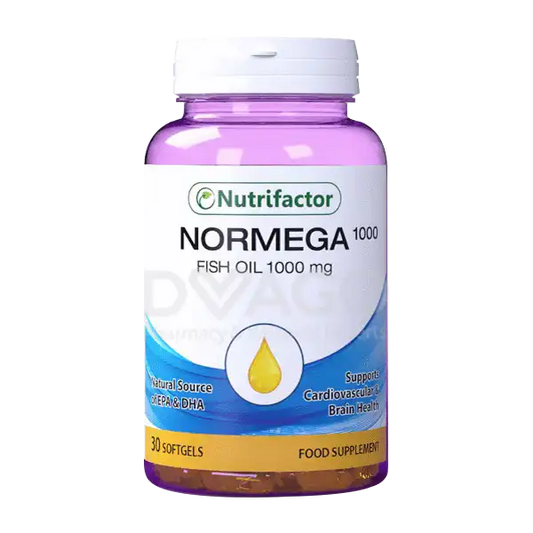 Nutrifactor Normega Fish Oil Softgel Capsules 1000mg (1 Bottle = 30 Capsules)