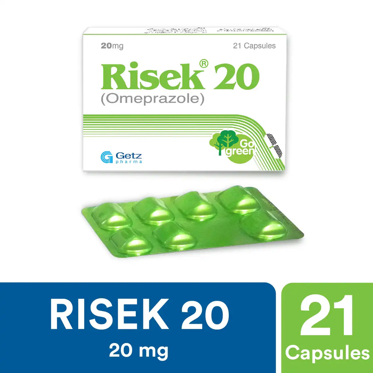Risek 20mg (21 Capsules)