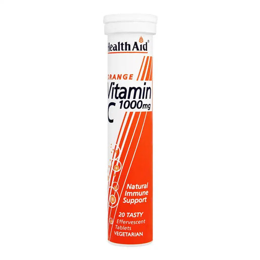 Healthaid Vitamin C Orange Flavour Effervescent Tablets 1000mg